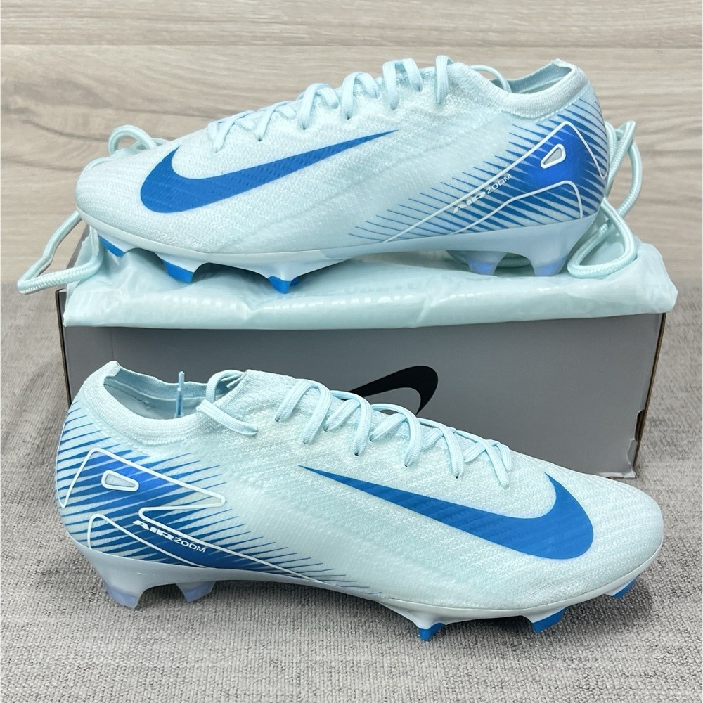 Nike Zoom Vapor 16 Elite FG Glacier Blue Soccer Cleats FQ1457-400 Men's Sz 10.5